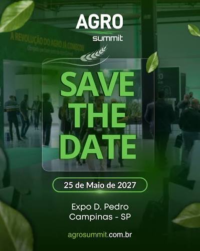 Agri Summit Brazil 2027 — 25 de maio, Expo D. Pedro, Campinas